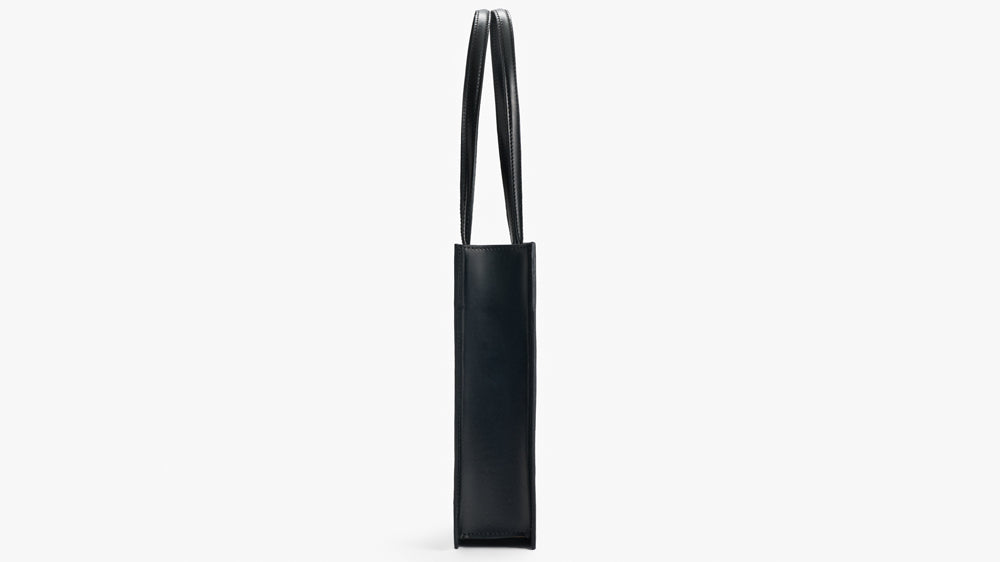Magazine Tote Vaqueta Negro